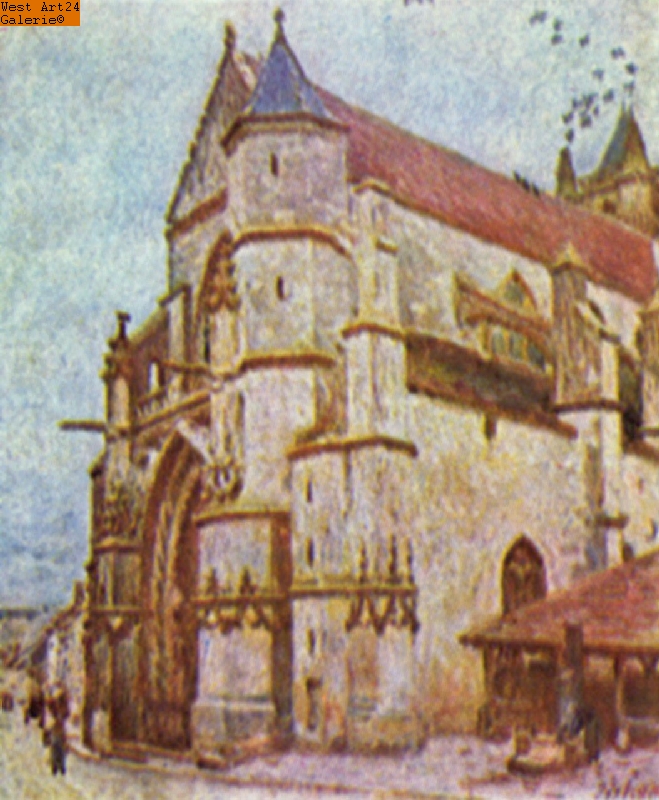 Kirche von Moret nach Sisley Gemäldeimitation